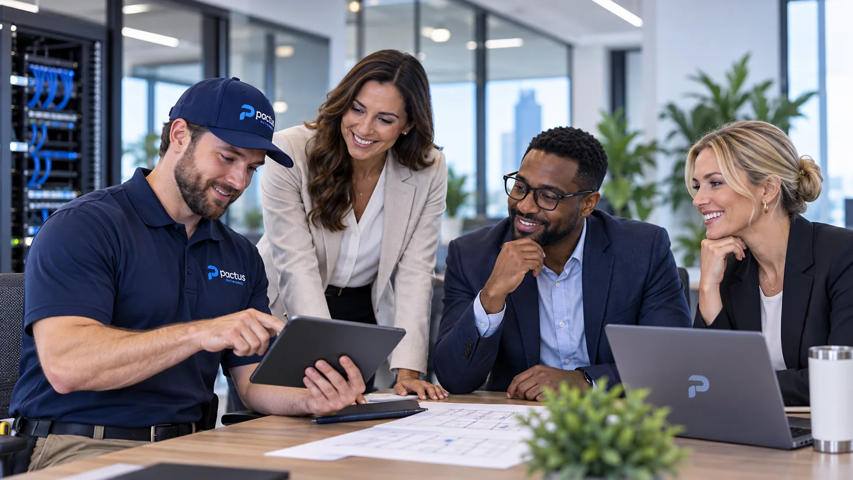 Commercial Offices network infrastructure by Pactus Networks
